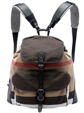 Burberry Mega Check Canvas Korbin Backpack
